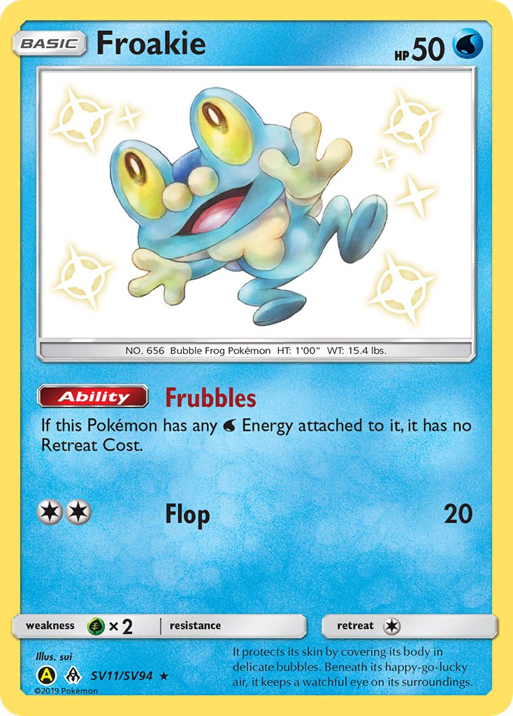 Froakie⁣ - Hidden Fates⁣ (Secret Rare)⁣ [SV11] English / Near Mint / Normal