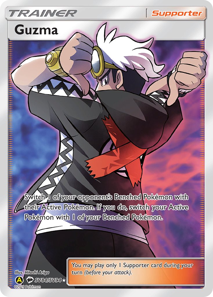 Guzma⁣ - Hidden Fates⁣ (Ultra Rare)⁣ [SV84] English / Near Mint / Normal
