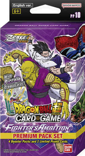 Dragon Ball Super TCG: Premium Pack Set - Zenkai Series 02: Fighter's Ambition (DBS-PP10) Samlekort Dragon Ball Super