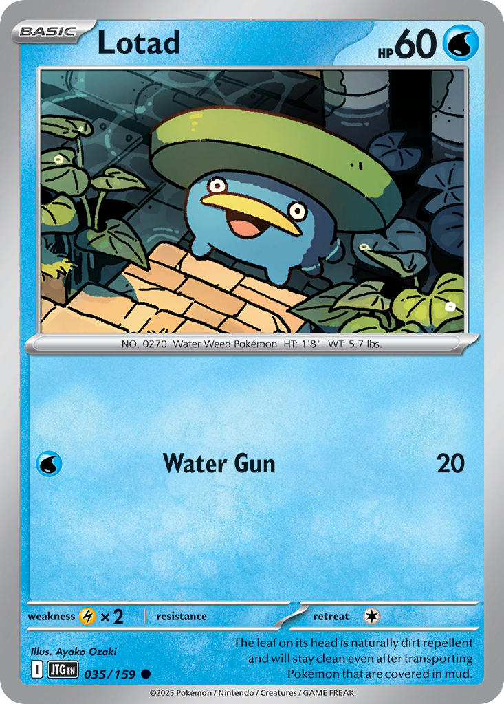 Lotad⁣ - Journey Together⁣ (Common)⁣ [035] English / Near Mint / Reverse-Holo Normal