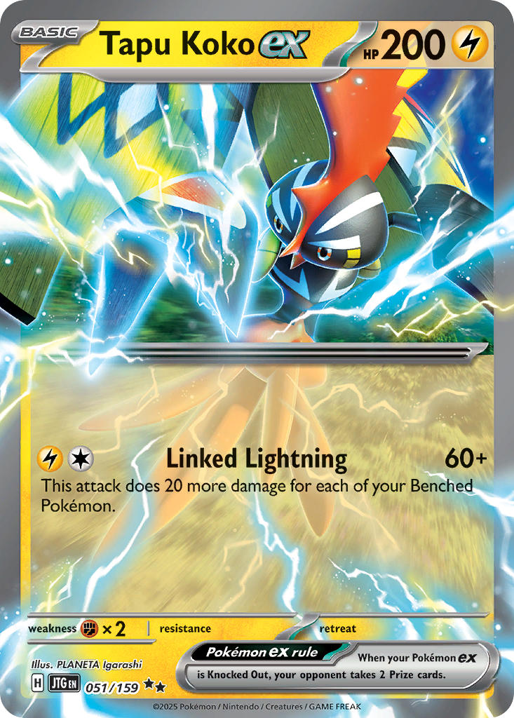 Tapu Koko ex⁣ - Journey Together⁣ (Double Rare)⁣ [051] English / Near Mint / Normal