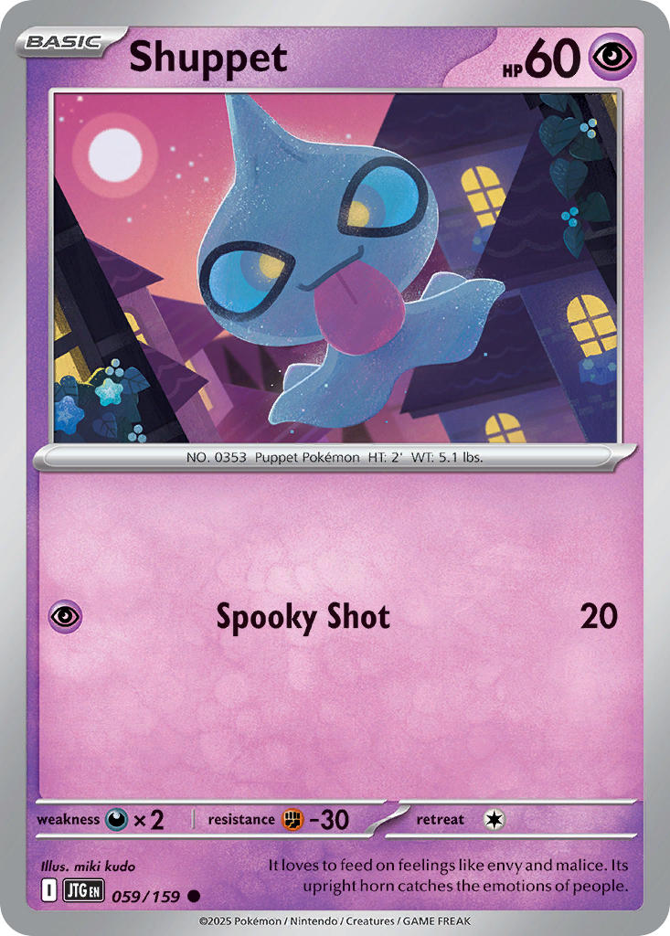 Shuppet⁣ - Journey Together⁣ (Common)⁣ [059] English / Near Mint / Reverse-Holo Normal