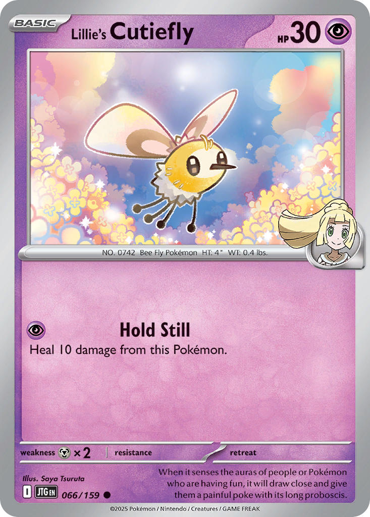 Lillie's Cutiefly⁣ - Journey Together⁣ (Common)⁣ [066] English / Near Mint / Reverse-Holo Normal