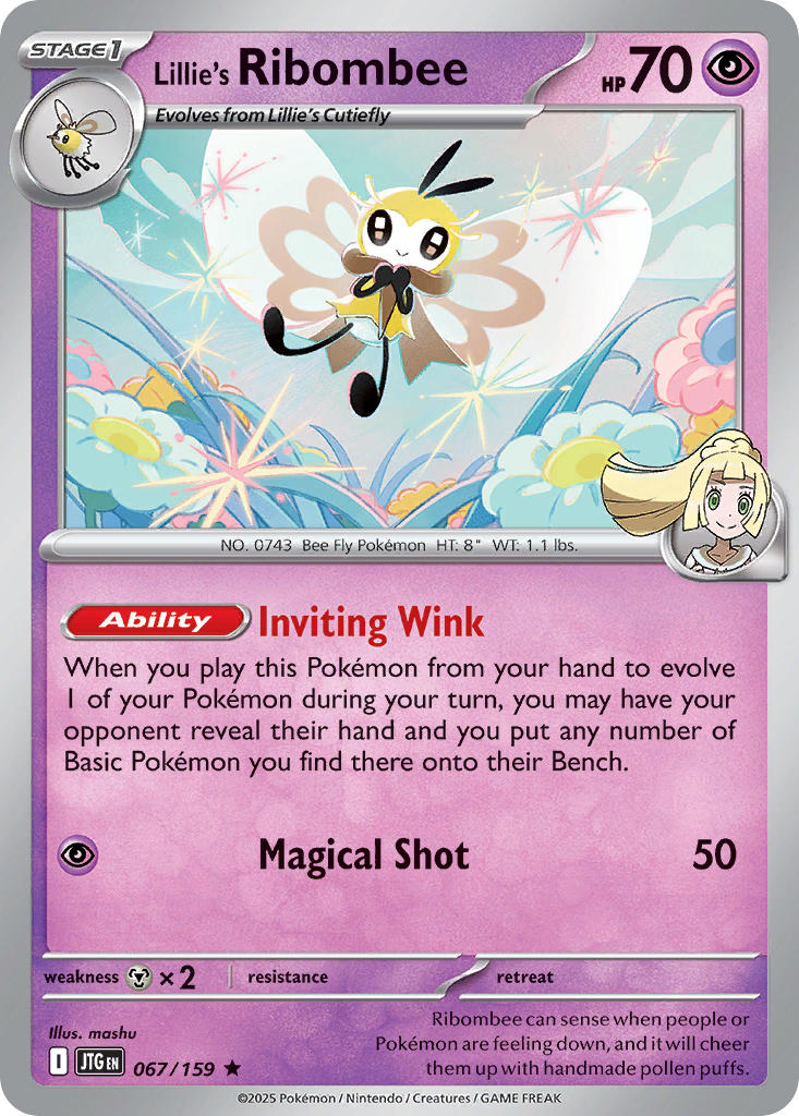Lillie's Ribombee⁣ - Journey Together⁣ (Rare)⁣ [067] English / Near Mint / Normal
