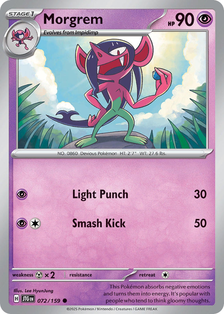 Morgrem⁣ - Journey Together⁣ (Common)⁣ [072] English / Near Mint / Reverse-Holo Normal