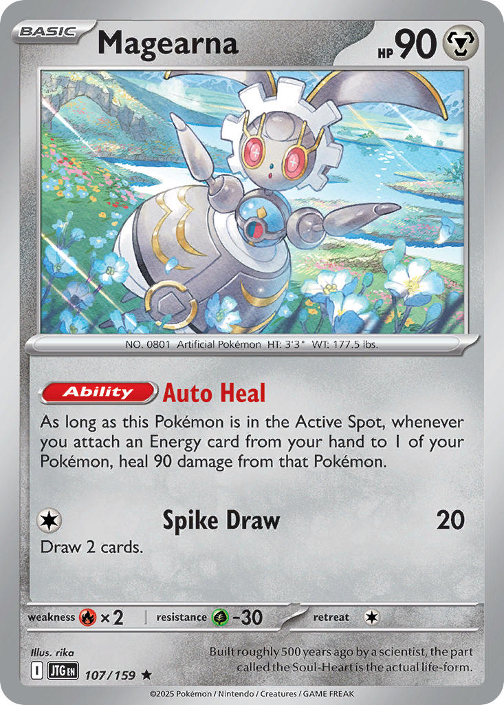Magearna⁣ - Journey Together⁣ (Rare)⁣ [107] English / Near Mint / Reverse-Holo Normal