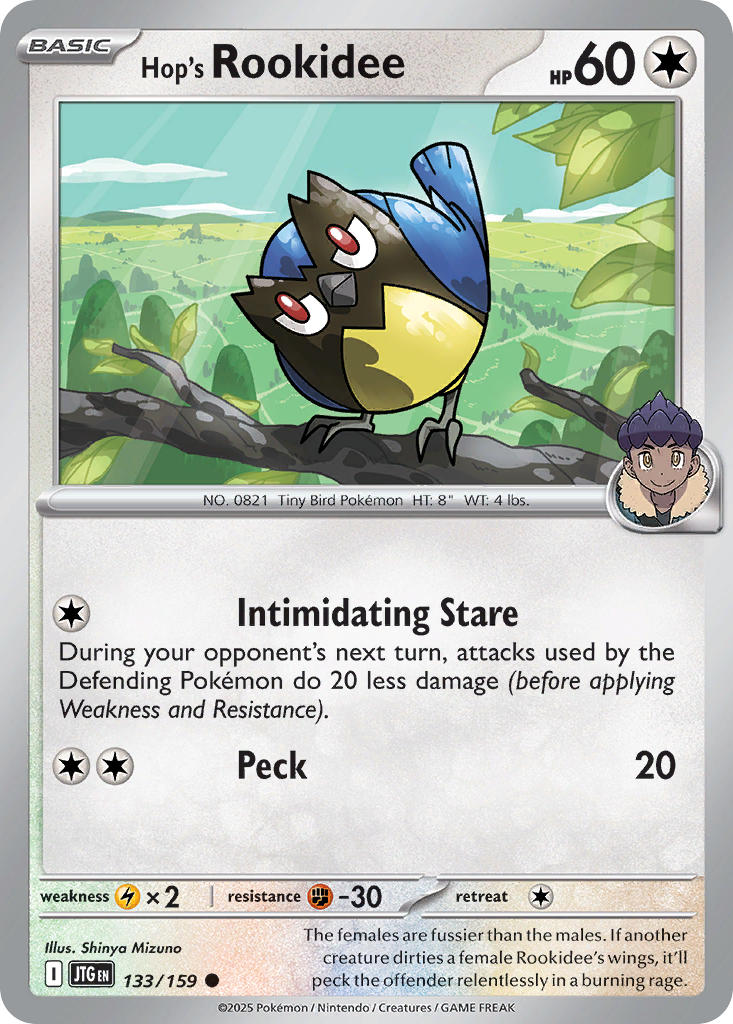 Hop's Rookidee⁣ - Journey Together⁣ (Common)⁣ [133] English / Near Mint / Reverse-Holo Normal