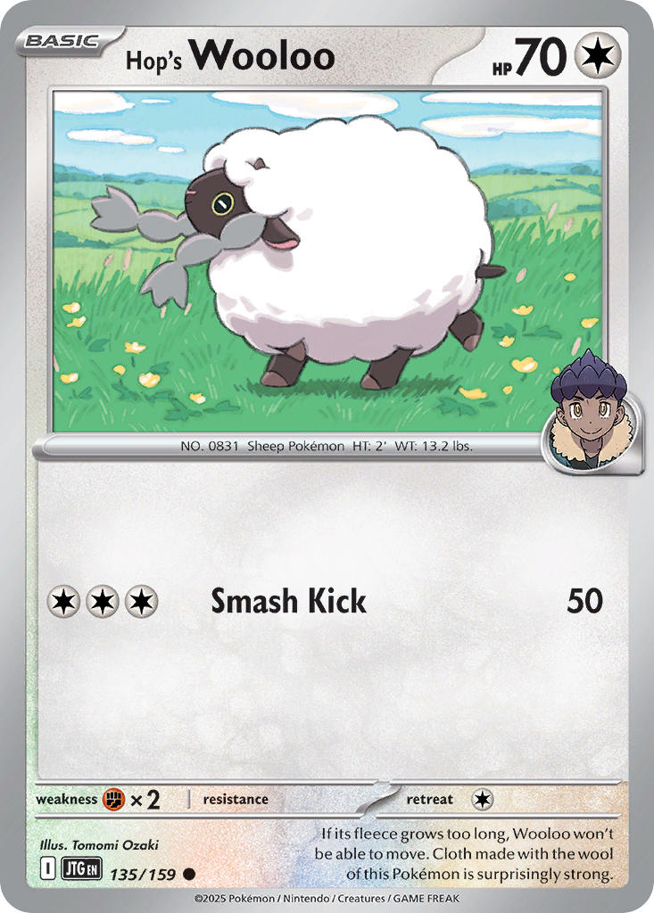 Hop's Wooloo⁣ - Journey Together⁣ (Common)⁣ [135] English / Near Mint / Normal