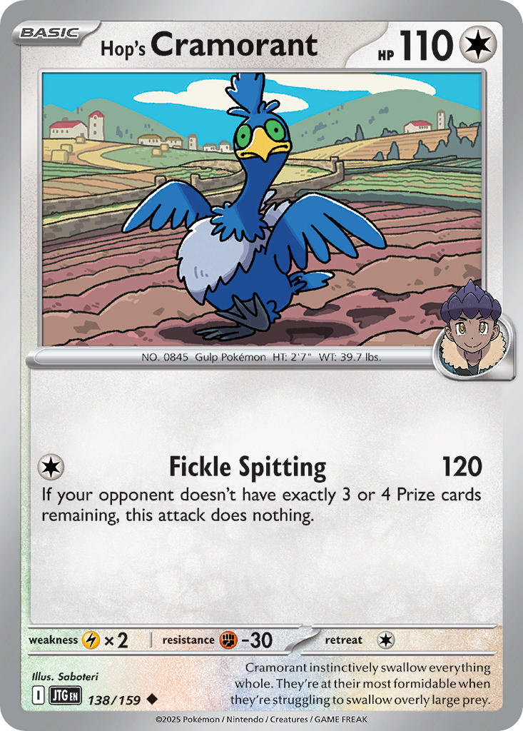 Hop's Cramorant⁣ - Journey Together⁣ (Uncommon)⁣ [138] English / Near Mint / Normal