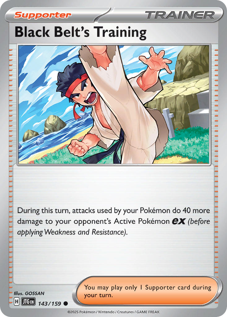 Black Belt's Training⁣ - Journey Together⁣ (Common)⁣ [143] English / Near Mint / Reverse-Holo Normal