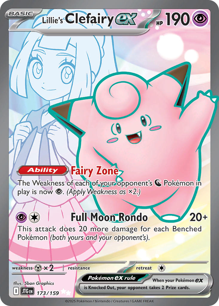 Lillie's Clefairy ex⁣ - Journey Together⁣ (Ultra Rare)⁣ [173] English / Near Mint / Normal