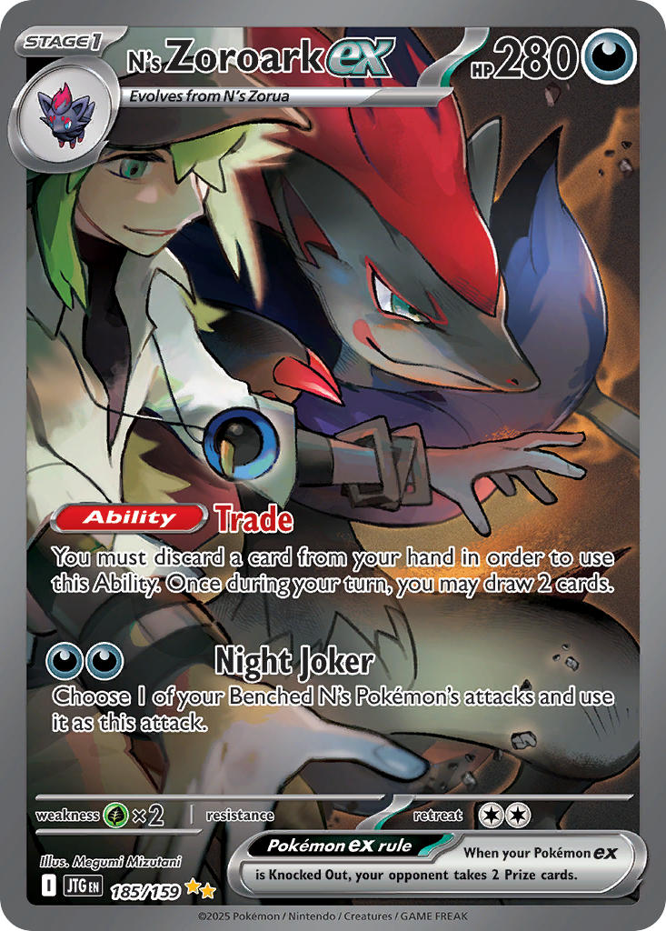 N's Zoroark ex⁣ - Journey Together⁣ (Special Illustration Rare)⁣ [185] English / Near Mint / Normal