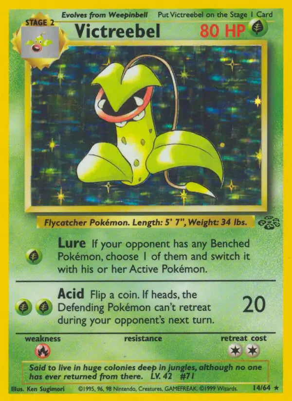 Victreebel⁣ - Jungle⁣ (Holo Rare)⁣ [14] English / Light Played / Normal