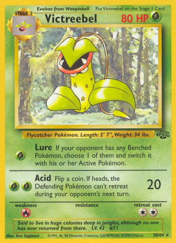 Victreebel⁣ - Jungle⁣ (Rare)⁣ [30] English / Poor / Normal