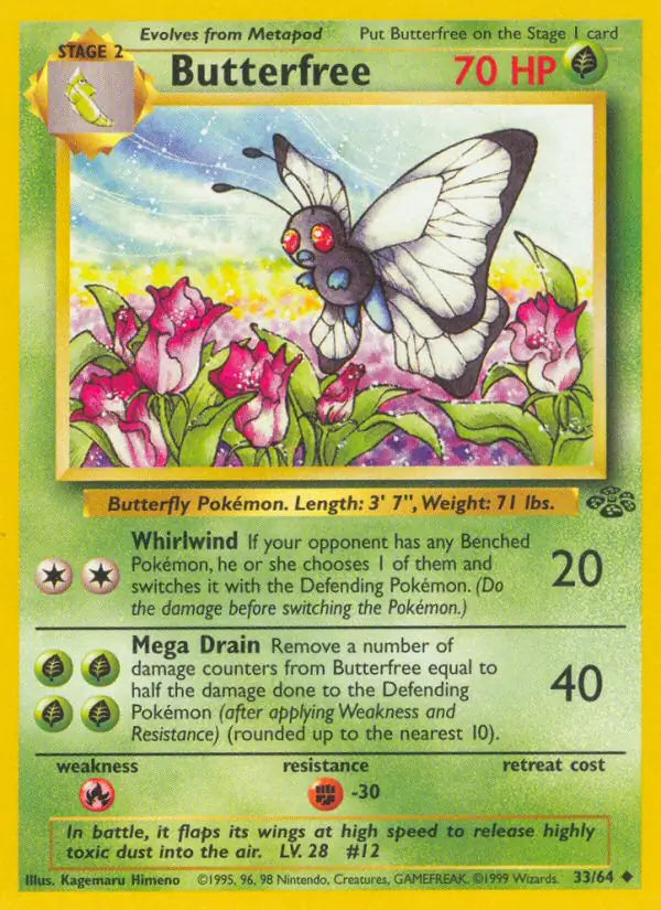Butterfree⁣ - Jungle⁣ (Uncommon)⁣ [33] English / Good / Normal