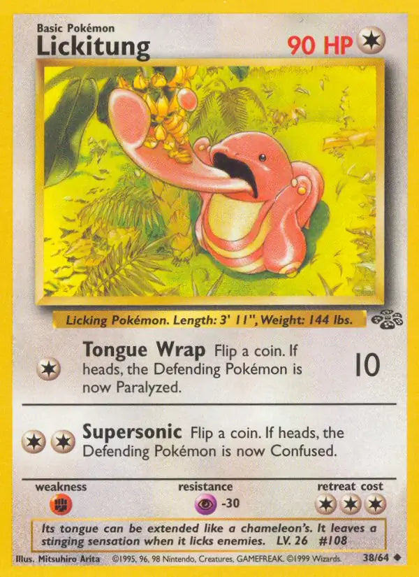 Lickitung⁣ - Jungle⁣ (Uncommon)⁣ [38] English / Played / 1st-Edition