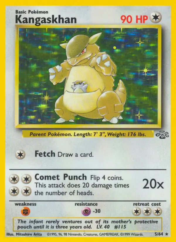Kangaskhan - Jungle (Holo Rare) [5] Kortspil
