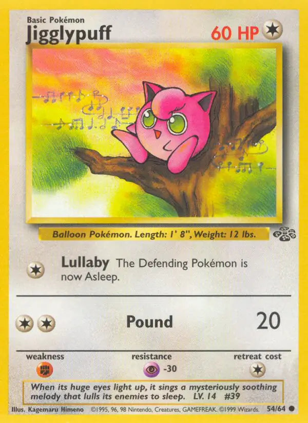 Jigglypuff⁣ - Jungle⁣ (Common)⁣ [54] English / Near Mint / Normal