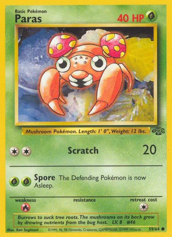 Paras⁣ - Jungle⁣ (Common)⁣ [59] English / Near Mint / Normal