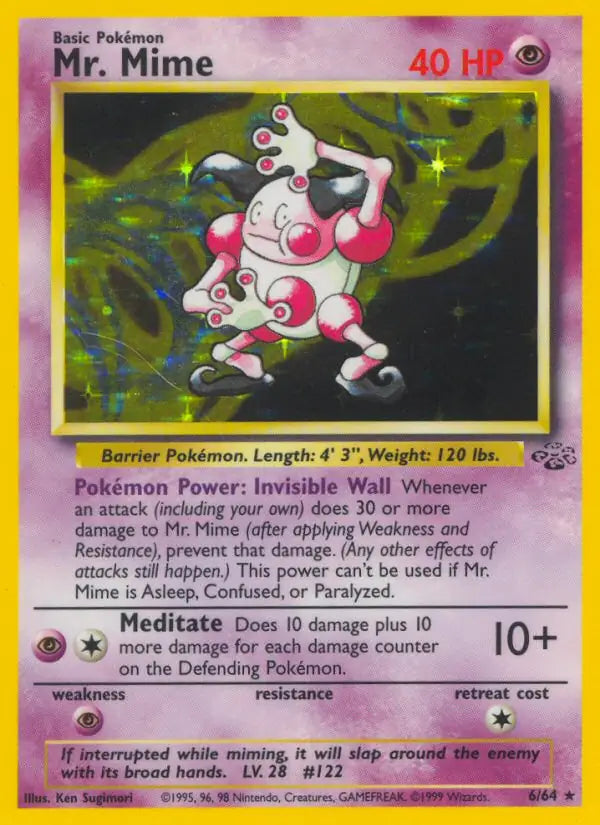 Mr. Mime - Jungle (Holo Rare) [6] Kortspil