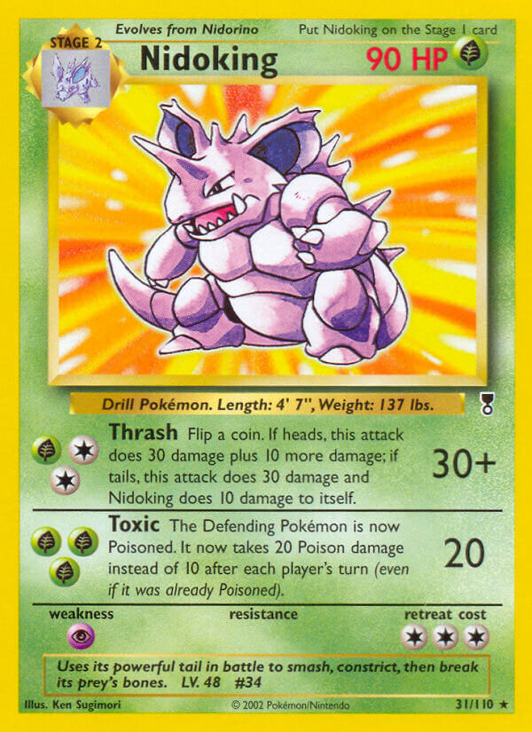 Nidoking⁣ - Legendary Collection⁣ (Rare)⁣ [31] English / Light Played / Normal