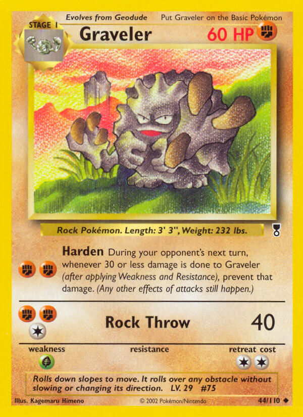 Graveler⁣ - Legendary Collection⁣ (Uncommon)⁣ [44] English / Good / Reverse-Holo Normal