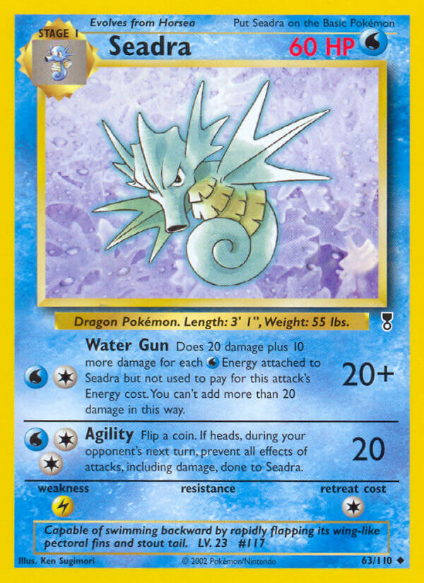Seadra⁣ - Legendary Collection⁣ (Uncommon)⁣ [63] English / Played / Normal