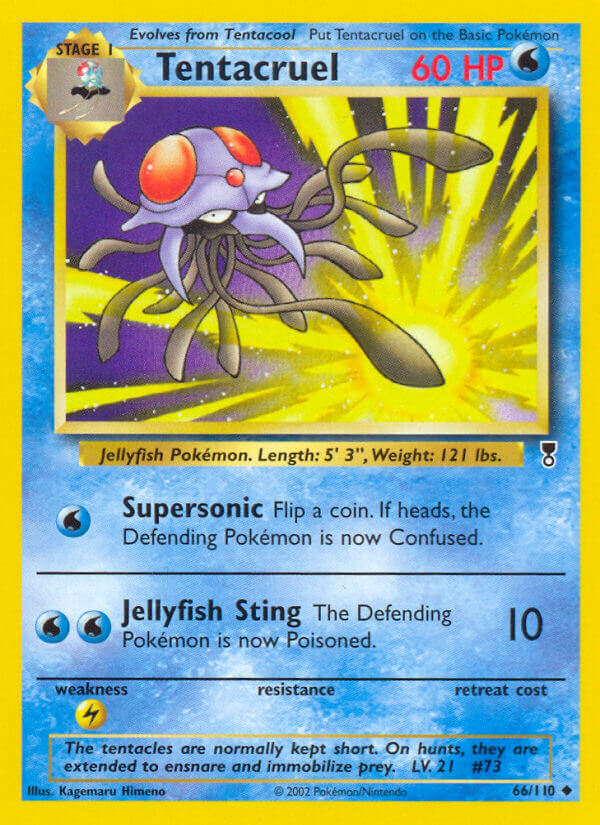 Tentacruel⁣ - Legendary Collection⁣ (Uncommon)⁣ [66] English / Poor / Reverse-Holo Normal