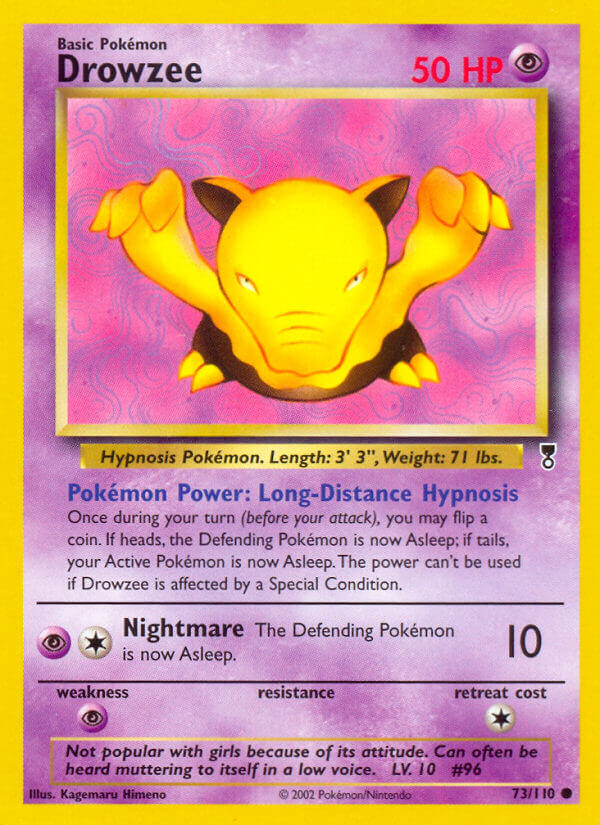 Drowzee⁣ - Legendary Collection⁣ (Common)⁣ [73] English / Poor / Reverse-Holo Normal