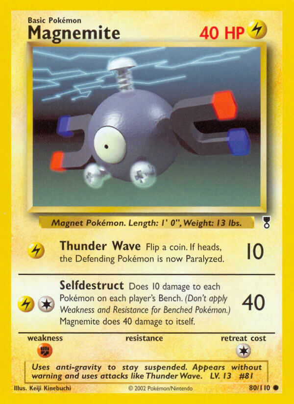 Magnemite⁣ - Legendary Collection⁣ (Common)⁣ [80] English / Played / Reverse-Holo Normal