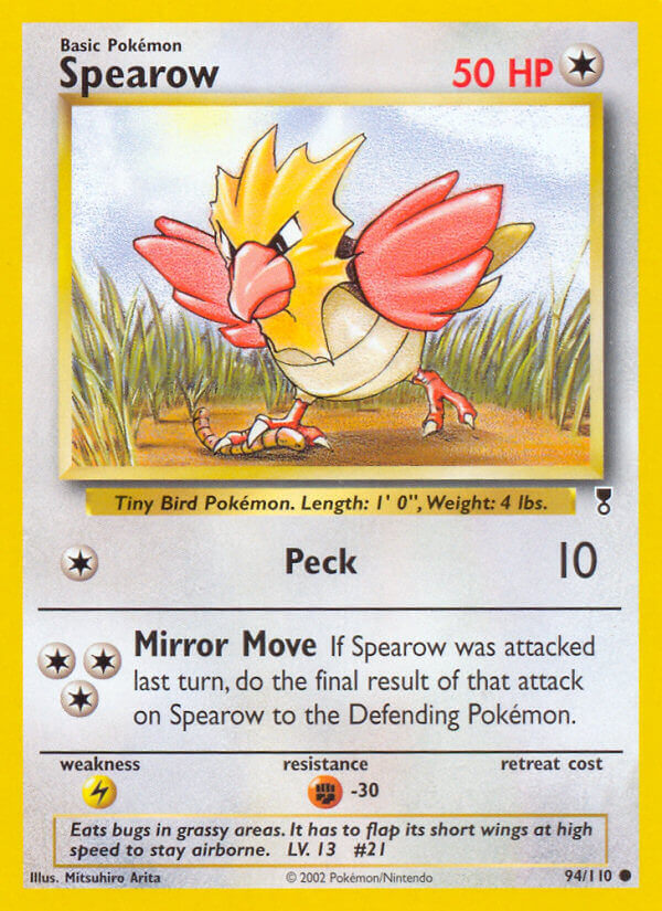 Spearow⁣ - Legendary Collection⁣ (Common)⁣ [94] English / Good / Reverse-Holo Normal