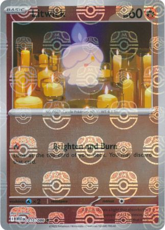 Litwick - White Flare: Master Ball Foil (Common) [016] Kortspil