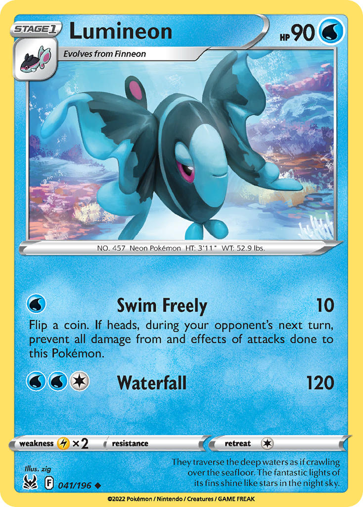 Lumineon - Lost Origin (Uncommon) [LOR-041] English / Near Mint / Normal