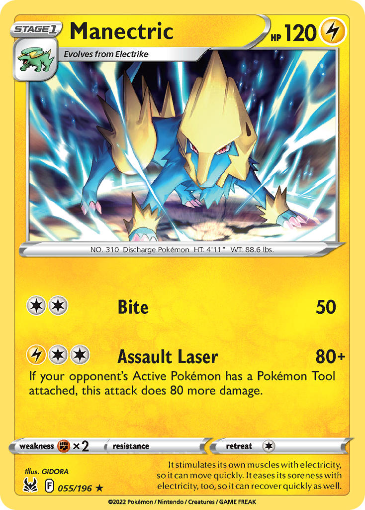 Manectric - Lost Origin (Rare) [LOR-055] English / Near Mint / Normal