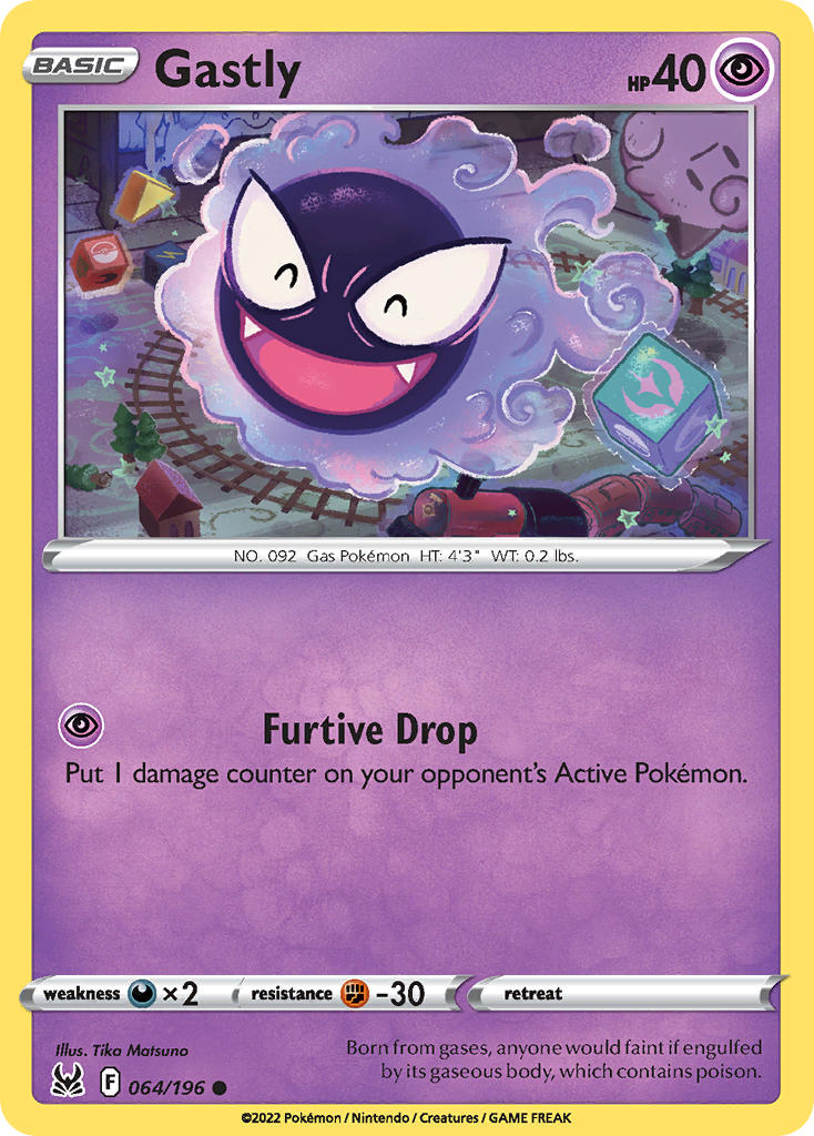Gastly - Lost Origin (Common) [LOR-064] English / Near Mint / Normal