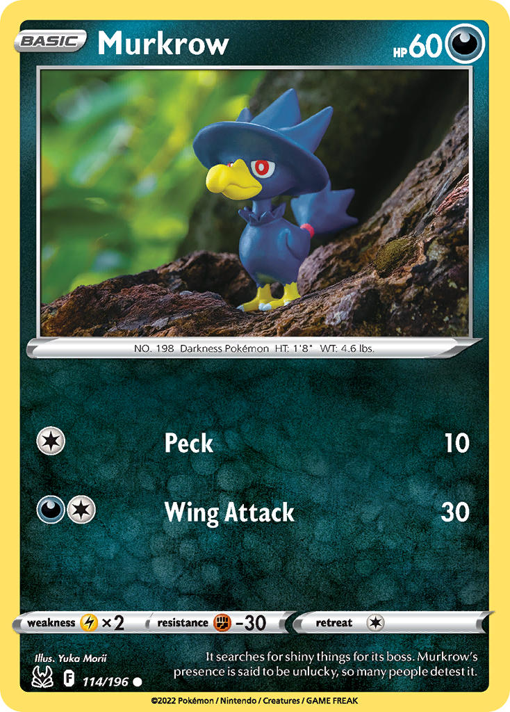 Murkrow - Lost Origin (Common) [LOR-114] English / Near Mint / Normal