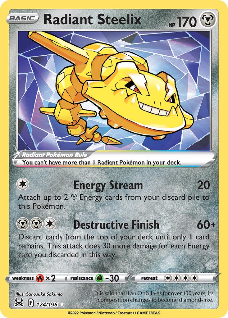 Radiant Steelix - Lost Origin (Ultra Rare) [LOR-124] English / Near Mint / Normal