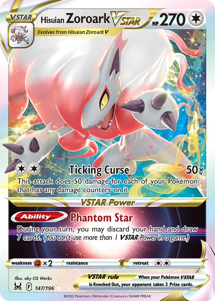 Hisuian Zoroark VSTAR - Lost Origin (Ultra Rare) [LOR-147] English / Near Mint / Normal