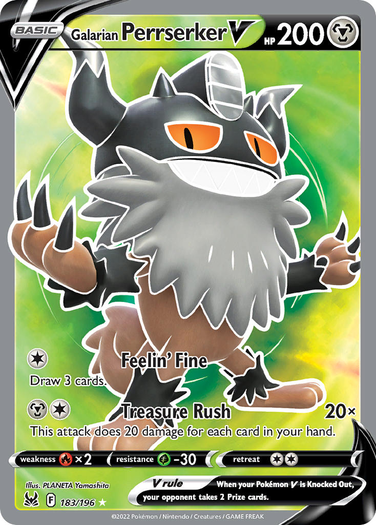 Galarian Perrserker V - Lost Origin (Ultra Rare) [LOR-183] English / Near Mint / Normal