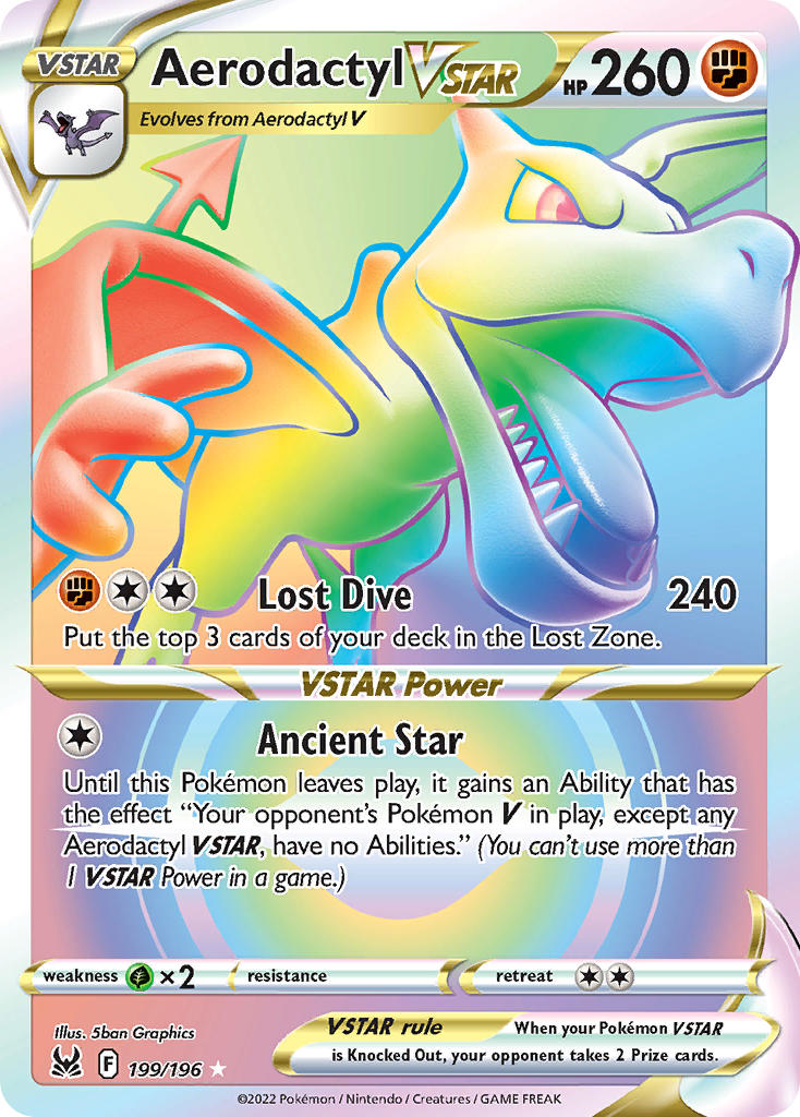 Aerodactyl VSTAR - Lost Origin (Secret Rare) [LOR-199] English / Near Mint / Normal