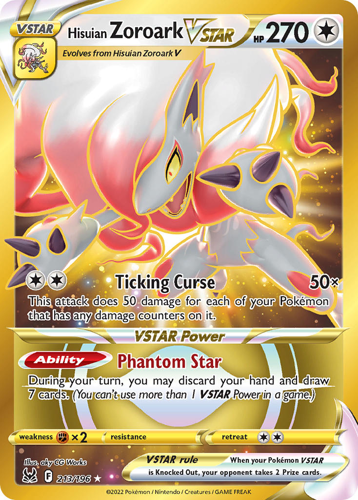 Hisuian Zoroark VSTAR - Lost Origin (Secret Rare) [LOR-213] English / Near Mint / Normal