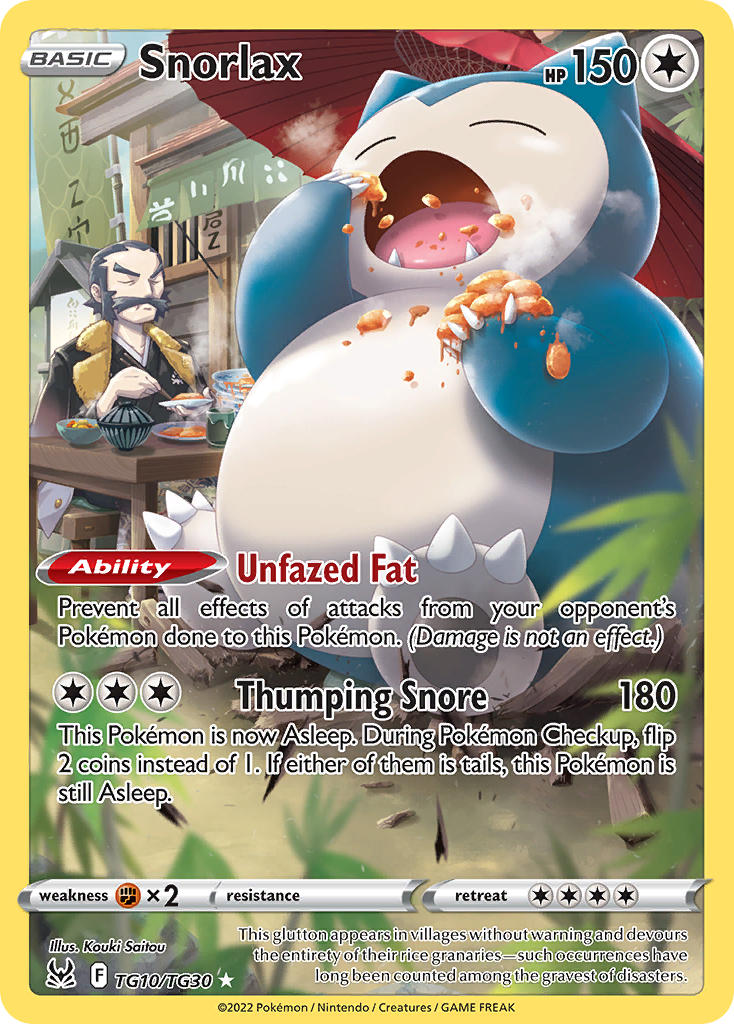 Snorlax - Lost Origin (Holo Rare) [LOR-TG10] English / Near Mint / Normal