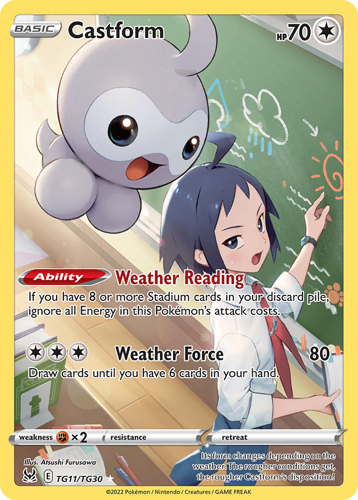 Castform - Lost Origin (Holo Rare) [LOR-TG11] English / Near Mint / Normal