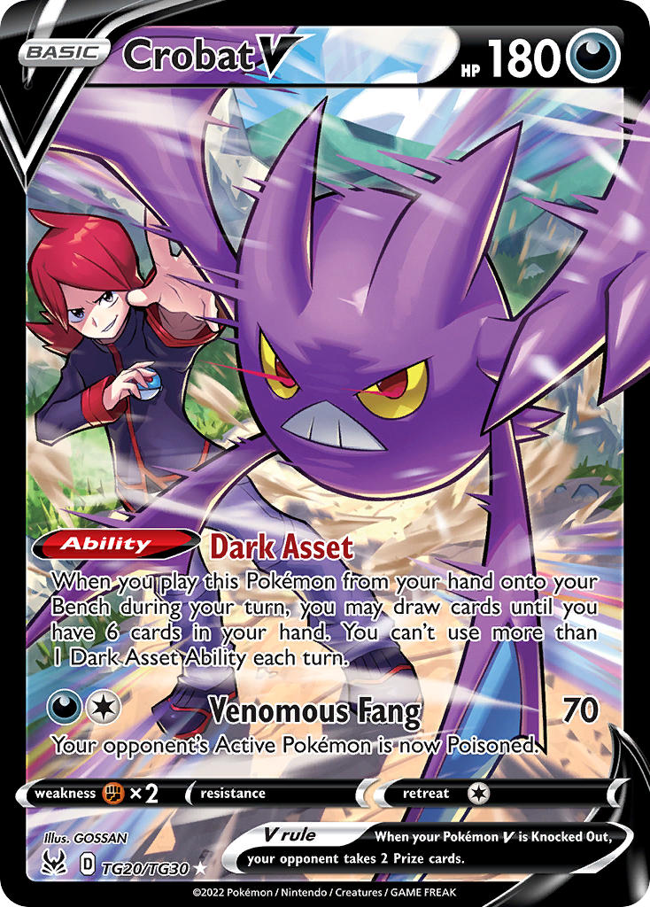 Crobat V - Lost Origin (Ultra Rare) [LOR-TG20] English / Excellent / Normal