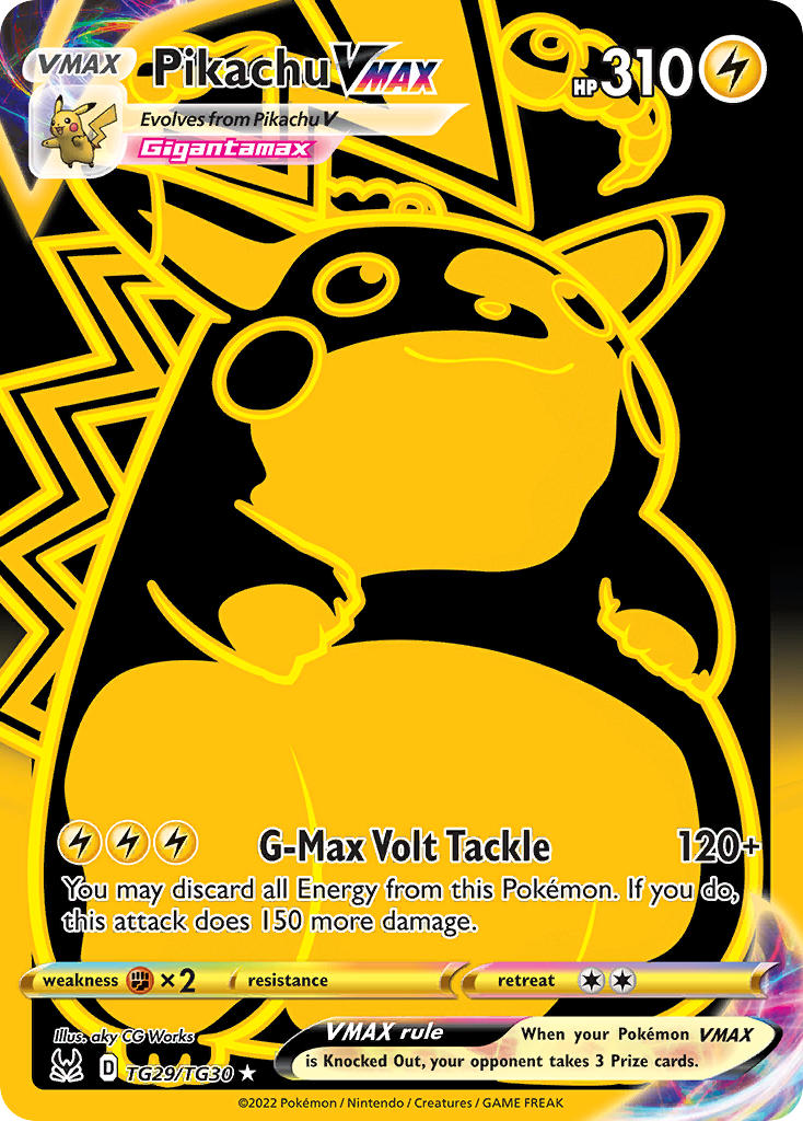 Pikachu VMAX - Lost Origin (Secret Rare) [LOR-TG29] English / Near Mint / Normal