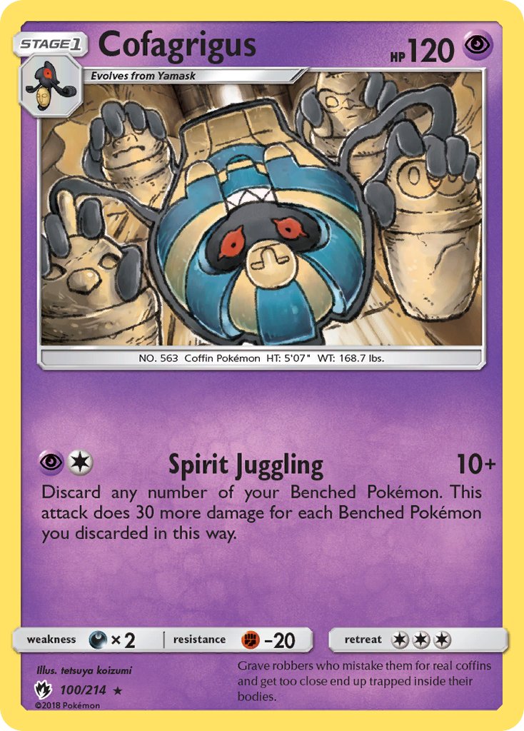 Cofagrigus - Lost Thunder (Rare) [LOT-100] English / Near Mint / Normal