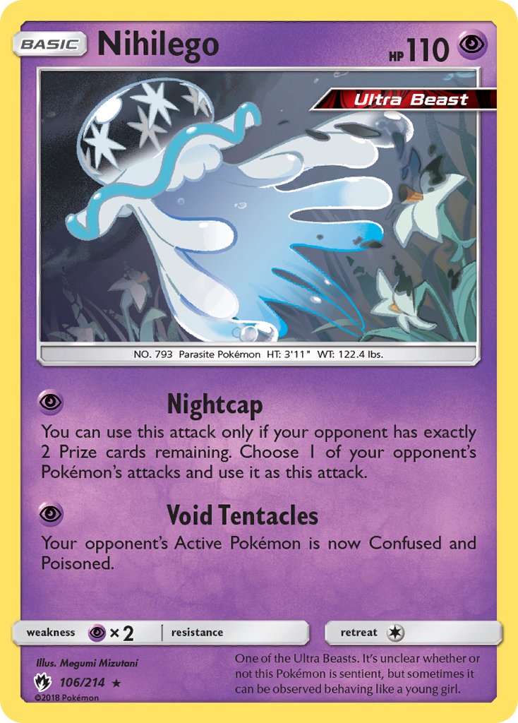 Nihilego - Lost Thunder (Holo Rare) [LOT-106] English / Near Mint / Normal