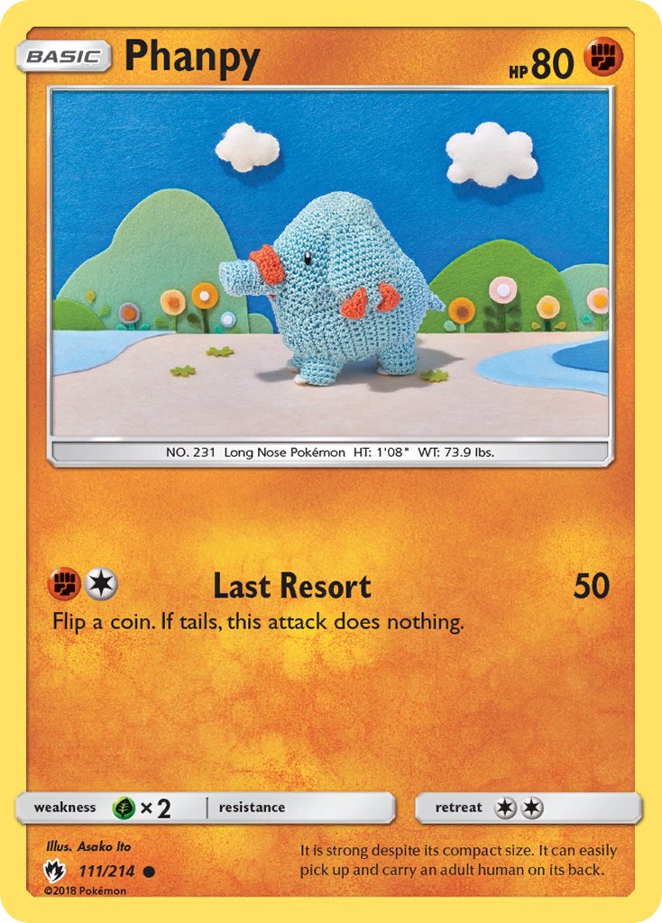 Phanpy - Lost Thunder (Common) [LOT-111] English / Near Mint / Normal