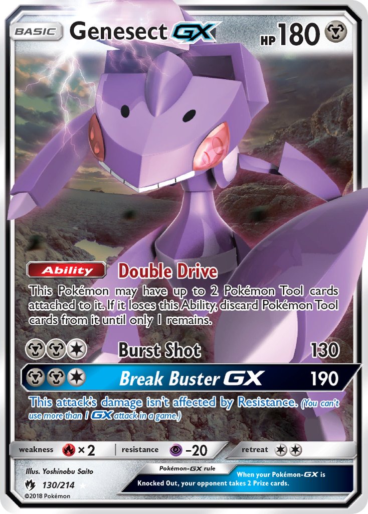 Genesect GX - Lost Thunder (Ultra Rare) [LOT-130] English / Near Mint / Normal
