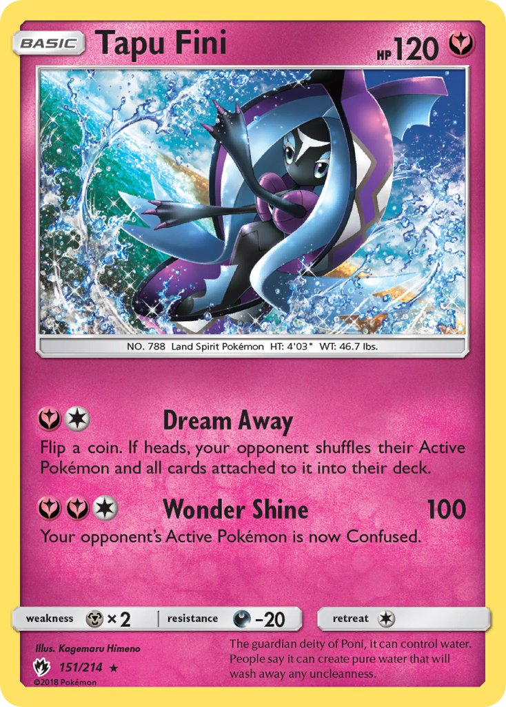 Tapu Fini - Lost Thunder (Holo Rare) [LOT-151] English / Near Mint / Normal